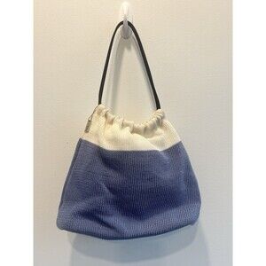 The Sak Hobo Shoulder Purse Bag Tote Blue Cream Nautical Tarheels Royals